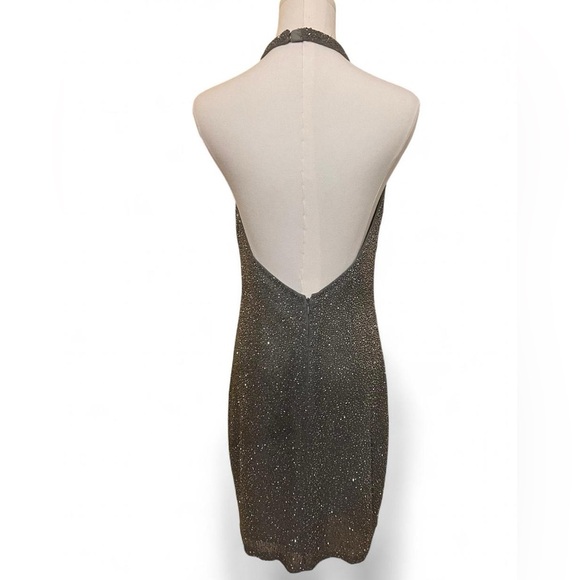 Moda International Glittering Silver Backless Dress - Picture 3 of 6